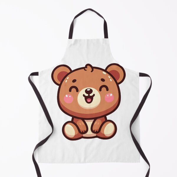 Item preview, A cute bear with a big smile and rosy cheeks, conveying warmth and friendliness designed and sold by Colorful Dreams.