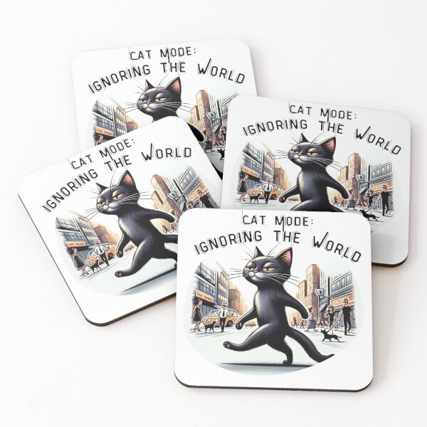 Item preview, Cat Mode Activated Relaxing Cat Lover Art designed and sold by Mundo Tees.