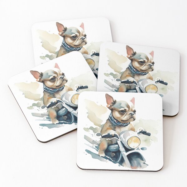 Item preview, CUTE DOG riding a motocycle designed and sold by 123JUST4U.