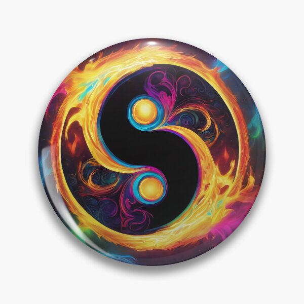Artikelvorschau, Flaming Balance: Neon-Yin-Yang-Glühen entworfen und verkauft von ZION-E-Store.