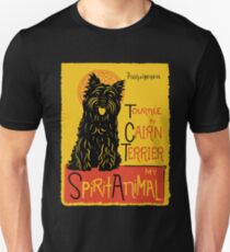 Funny Cairn Terrier Cute Dog Chat Noir Mashup Art Design Unisex T-Shirt