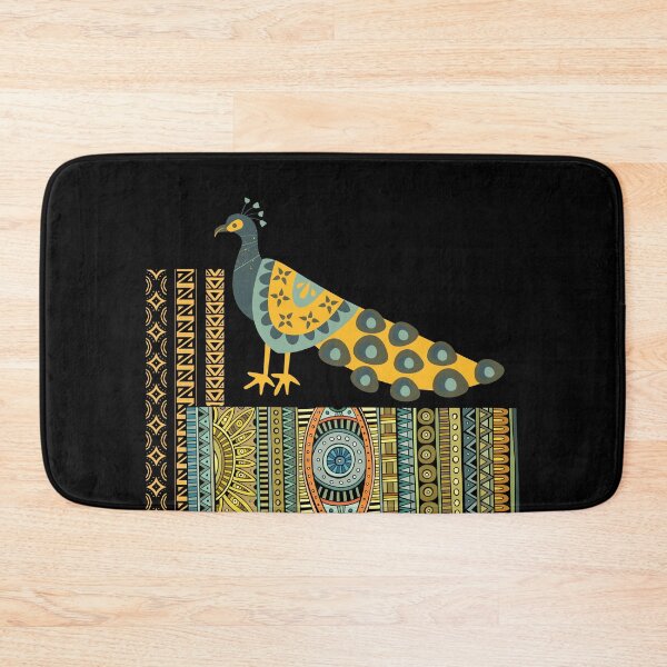 Item preview, Peacock on beautiful patterns | Proud bird, colorful peacock - boho and ethno style | Peacock eyes designed and sold by Erry-ewell.