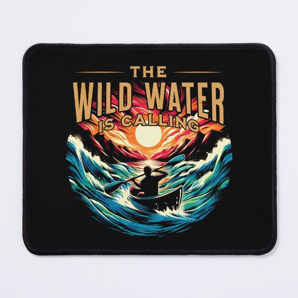 Item preview, The Wild Water is Calling Canoeing Design designed and sold by RedDesignSyc.