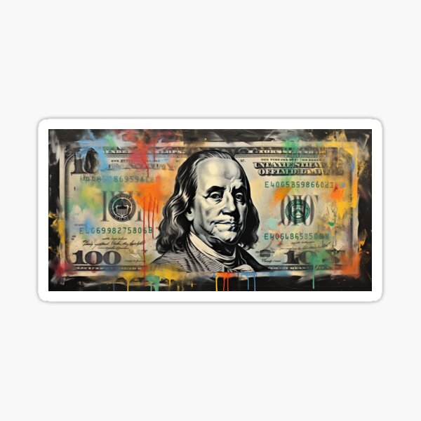 100 Dollar Bill Stickers for Sale