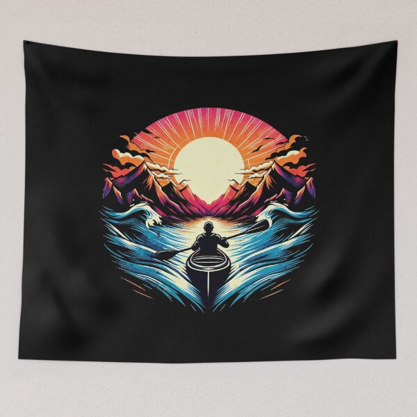 Item preview, Retro Sunset Kayaking Design designed and sold by RedDesignSyc.