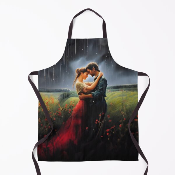 Item preview, Title: Rainy Embrace - Romantic Floral Field Artwork designed and sold by RevGens.