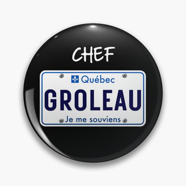 Item preview, Chef Groleau Quebec Funny RBO Nostalgie designed and sold by Quebec-Shop.
