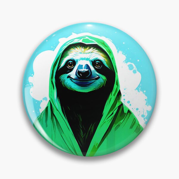 Item preview, Sloth Graffiti Painted Illustration - I hurried as best I could designed and sold by BubblyDelight.