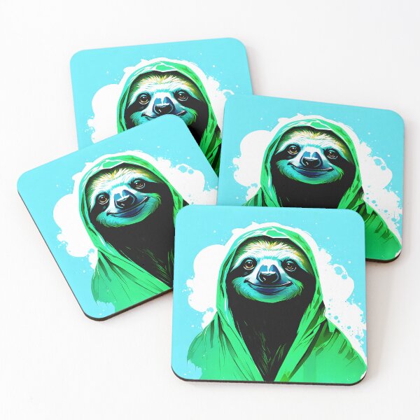 Item preview, Sloth Graffiti Painted Illustration - I hurried as best I could designed and sold by BubblyDelight.