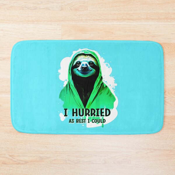 Item preview, Sloth Graffiti Painted Illustration - I hurried as best I could designed and sold by BubblyDelight.