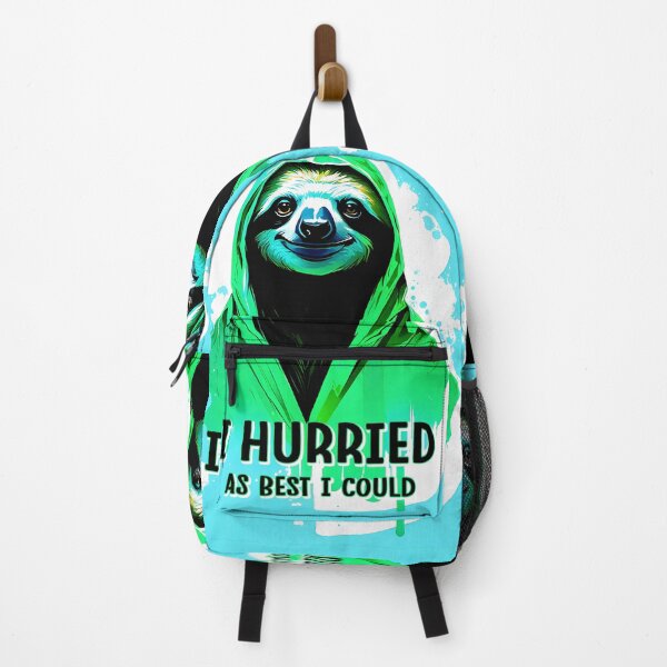 Item preview, Sloth Graffiti Painted Illustration - I hurried as best I could designed and sold by BubblyDelight.