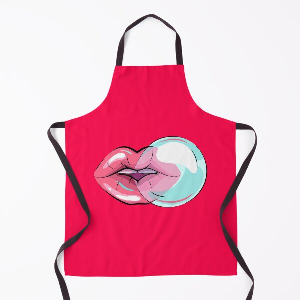 Item preview, Woman lips with bubble gum designed and sold by LionessLove.