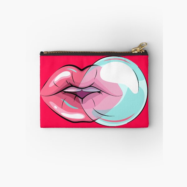 Item preview, Woman lips with bubble gum designed and sold by LionessLove.