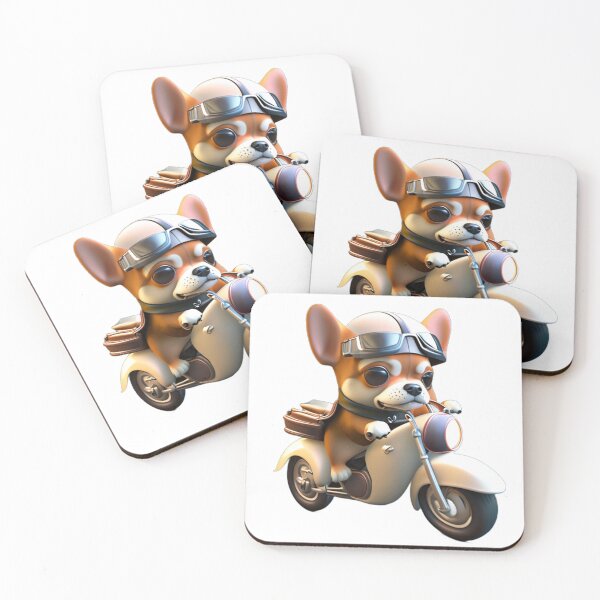 Item preview, CUTE DOG riding a motocycle designed and sold by 123JUST4U.