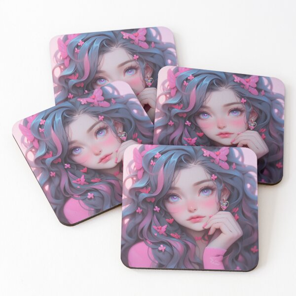 Item preview, Pink Anime Girl - Selection 7 designed and sold by ArtsyChaosArt.
