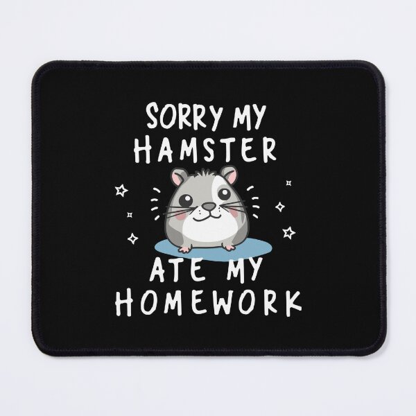 Item preview, Fluffy Culprit: sorry my hamster ate my homework /light edition/ designed and sold by EmeraldeaArt.