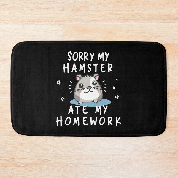Item preview, Fluffy Culprit: sorry my hamster ate my homework /light edition/ designed and sold by EmeraldeaArt.