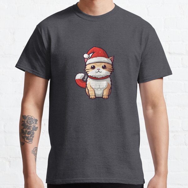 Item preview, Cute Cat Santa Claus Christmas Gift designed and sold by 1cutedesign.