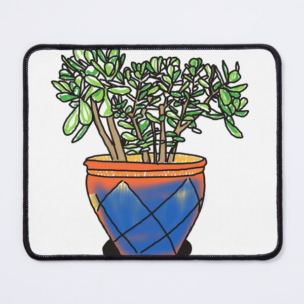 Item preview, Jade pot in a blue and orange pot designed and sold by mclotts.