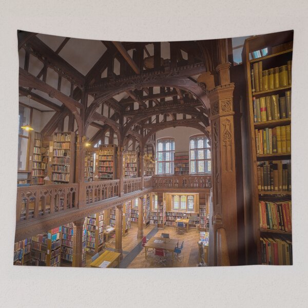 Item preview, The beautiful Gladstone's Library, Hawarden, Wales, United Kingdom color interior library photograph designed and sold by Jéanpaul  Ferro.