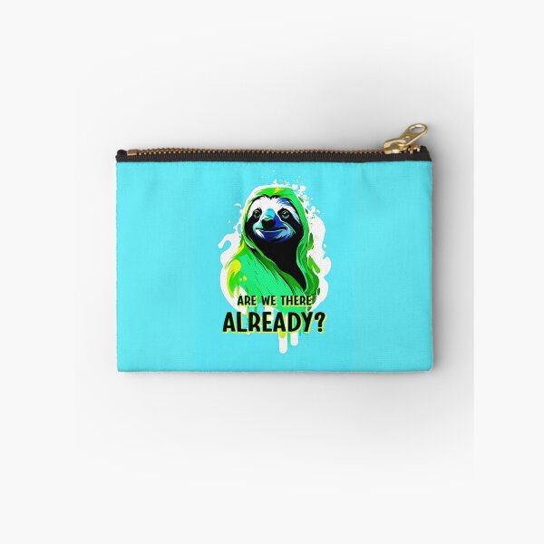 Item preview, Sloth Graffiti Painted Illustration - Are we there already? designed and sold by BubblyDelight.
