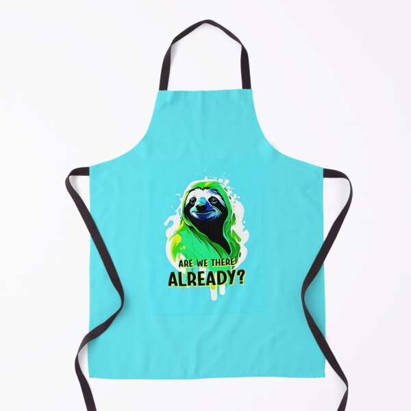 Item preview, Sloth Graffiti Painted Illustration - Are we there already? designed and sold by BubblyDelight.