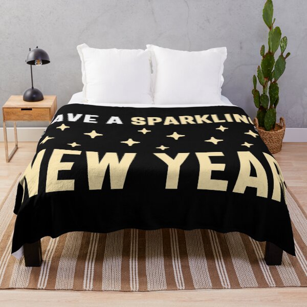 Item preview, Have a Sparkling New Year - Happy New Year 2024 Celebration, Sparkling Wine Humor (White and Light Yellow Design) designed and sold by Spiprinto.