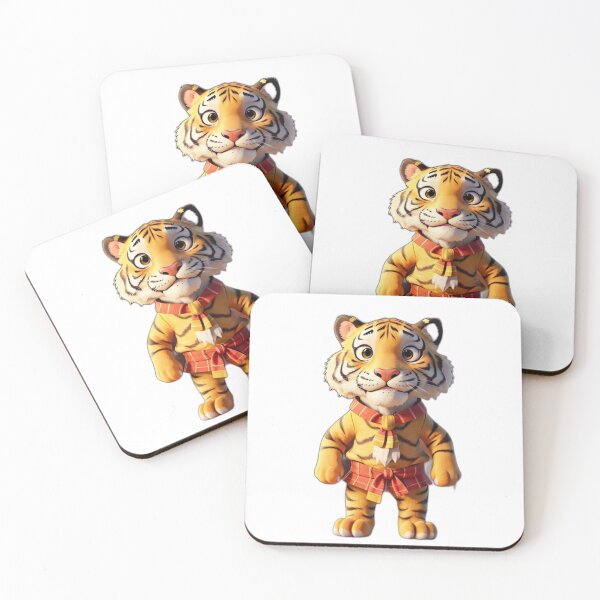 Item preview, 3D standing tiger with fan pattern first designed and sold by chaichanok.