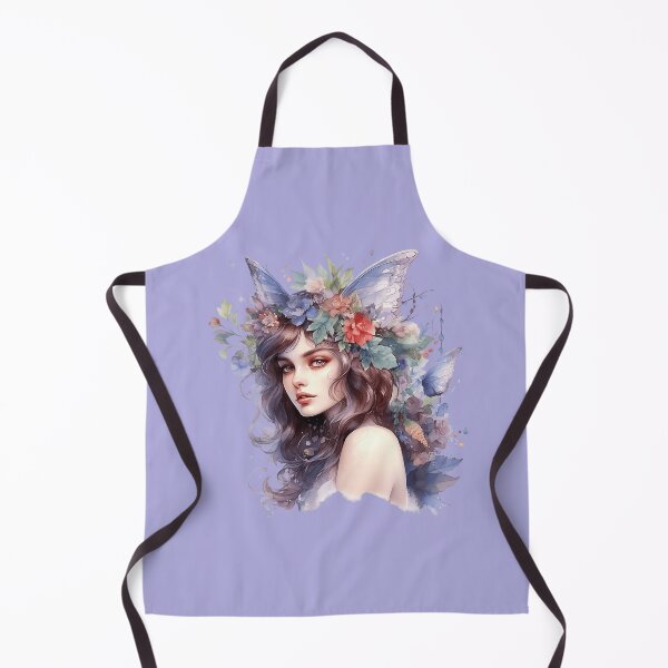 Item preview, Fairy With Brown Hair and Flowers designed and sold by FlutterbyFairy.