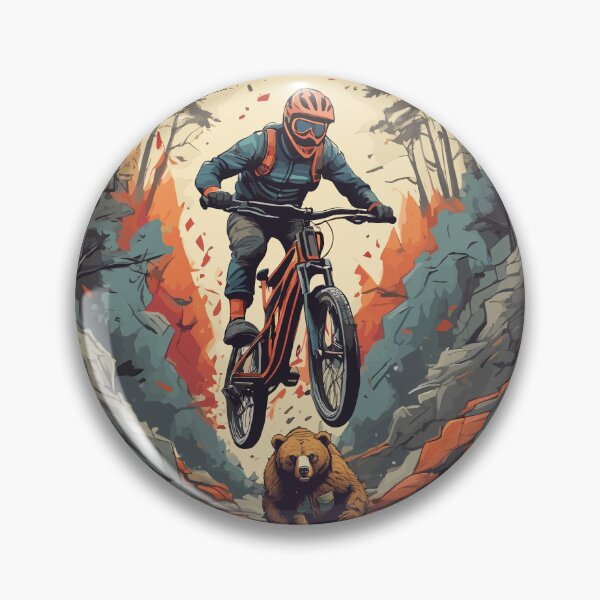 Item preview, Downhill bike, gift cycling cyclist mountain biker designed and sold by BRUNTadventures.