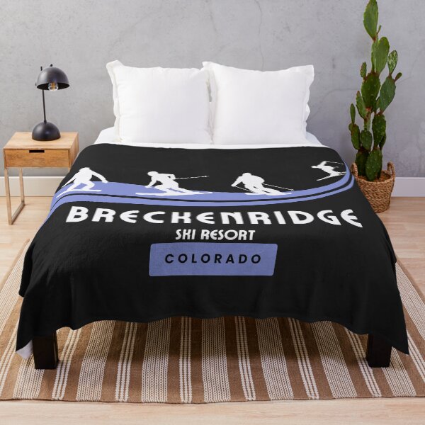 Item preview, Breckenridge Ski Resort, Colorado. White text. Gift Ideas For The Ski Enthusiast. designed and sold by LindaLG.