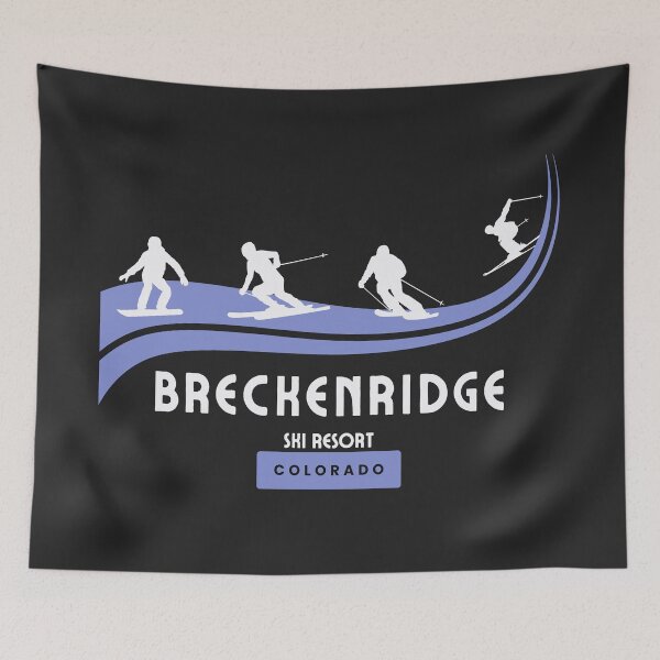 Item preview,  Breckenridge Ski Resort, Colorado. White text. Gift Ideas For The Ski Enthusiast. designed and sold by LindaLG.