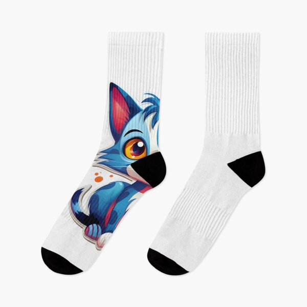 Item preview, Prankster Blue Cat - Bursts of Laughter in Blue Tint designed and sold by Crea-Designer.