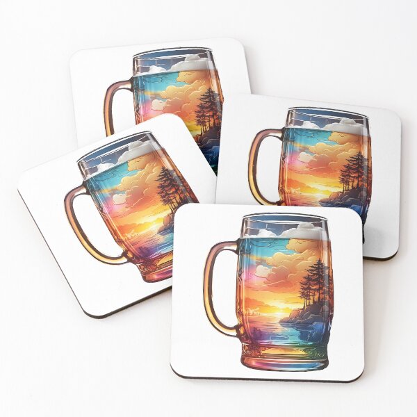 Item preview, Picture of a seaside illustration in a glass designed and sold by wplamkung.