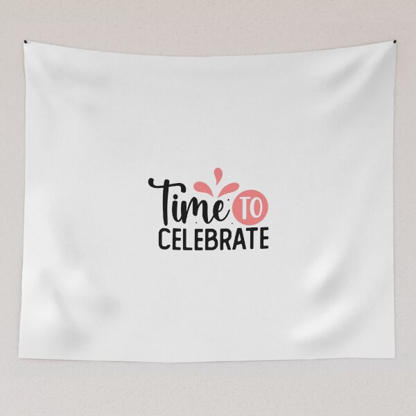 Item preview,  Design Time To Celebrate pink version designed and sold by P2Genies.