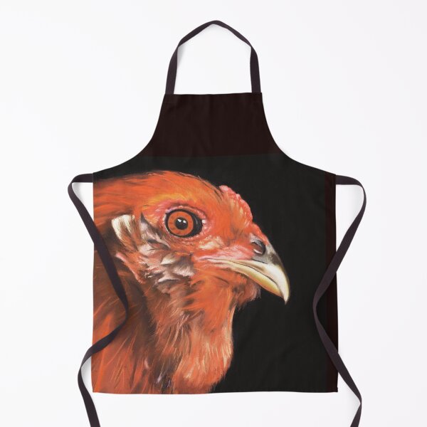 Item preview, Dramatic Chicken Face Profile on Black designed and sold by MastertonArt.