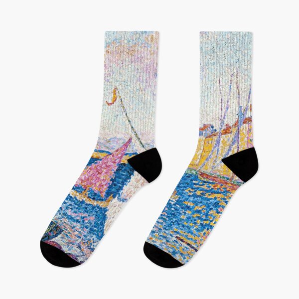 Item preview, HD. Sailing boats in the harbour of Saint Tropez, by Paul Signac. HIGH DEFINITION designed and sold by MINDTHECHERRY.