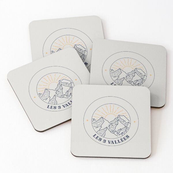 Item preview, Mountain crest (Les 3 Vallées) designed and sold by LetsOverThinkIt.