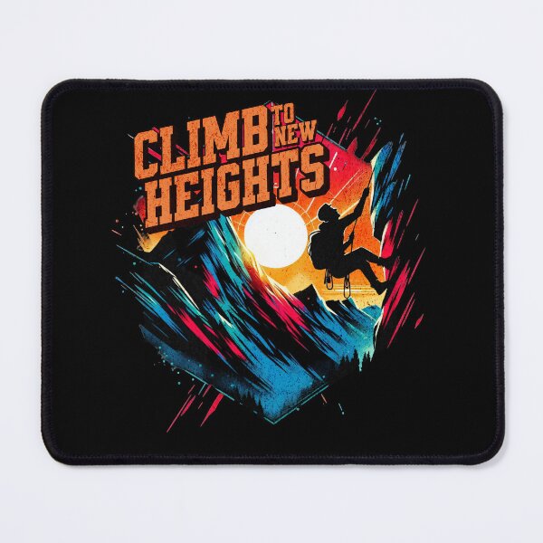 Item preview, Climb to new Heights Mountain Climber Design designed and sold by RedDesignSyc.