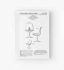 Mid Century Modern Eero Saarinen Tulip Chair Patent Design Hardcover Journal