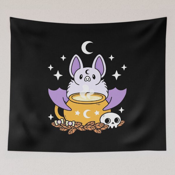 Item preview, Spooky Cute Halloween Bat | Nikury // Black designed and sold by nikury.