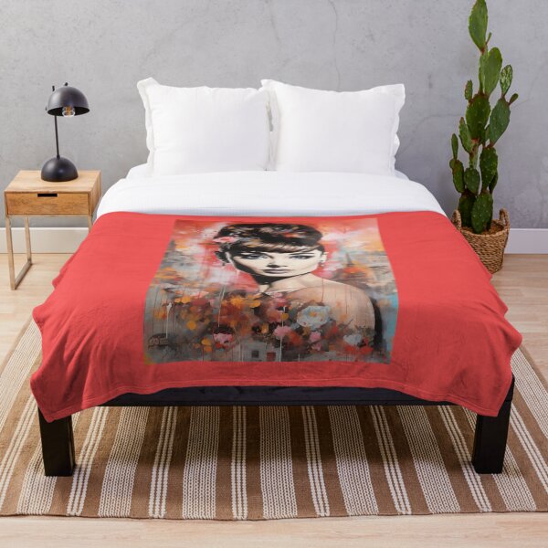 Aperçu de l'œuvre Audrey Hepburn colorée créée et vendue par ReverseWorld.