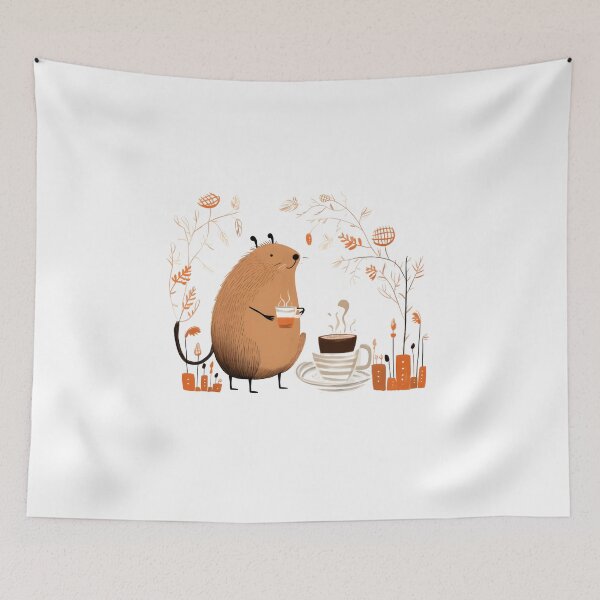 Item preview, Camiseta Carpincho Coffee Time designed and sold by CharischyDesign.