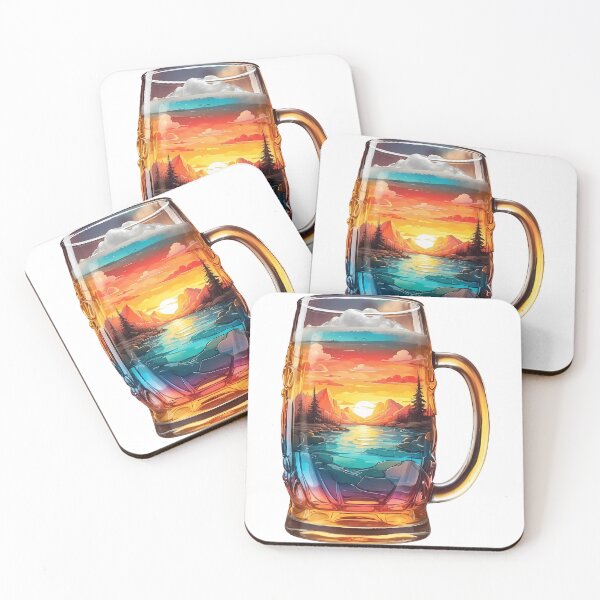 Item preview, Picture of a seaside illustration in a glass designed and sold by wplamkung.