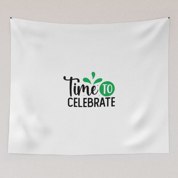 Artikelvorschau, Design Time To Celebrate Grüne Version entworfen und verkauft von P2Genies.