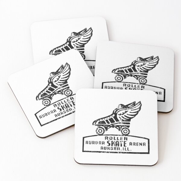 Item preview, Vintage Aurora Skate Arena, Aurora, Illinois - distressed look designed and sold by retropetrol.
