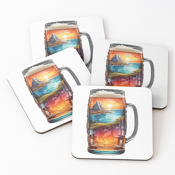 Item preview, Picture of a seaside illustration in a glass designed and sold by wplamkung.