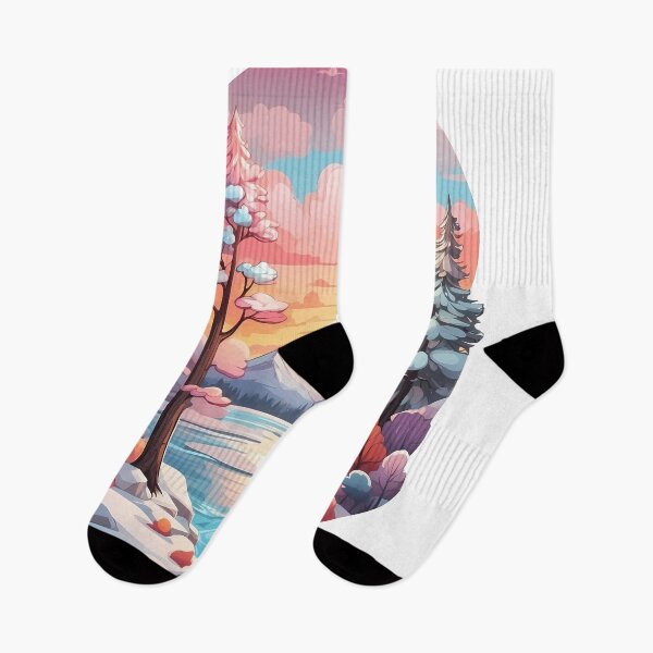 Item preview, Distant view of mountains and forest in winter. designed and sold by wplamkung.