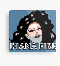 Diana Fire - Portrait Metal Print