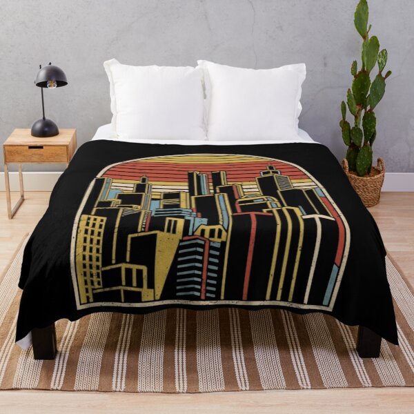 Item preview, Retro Futuristic Cityscape designed and sold by ChromaticBlend.